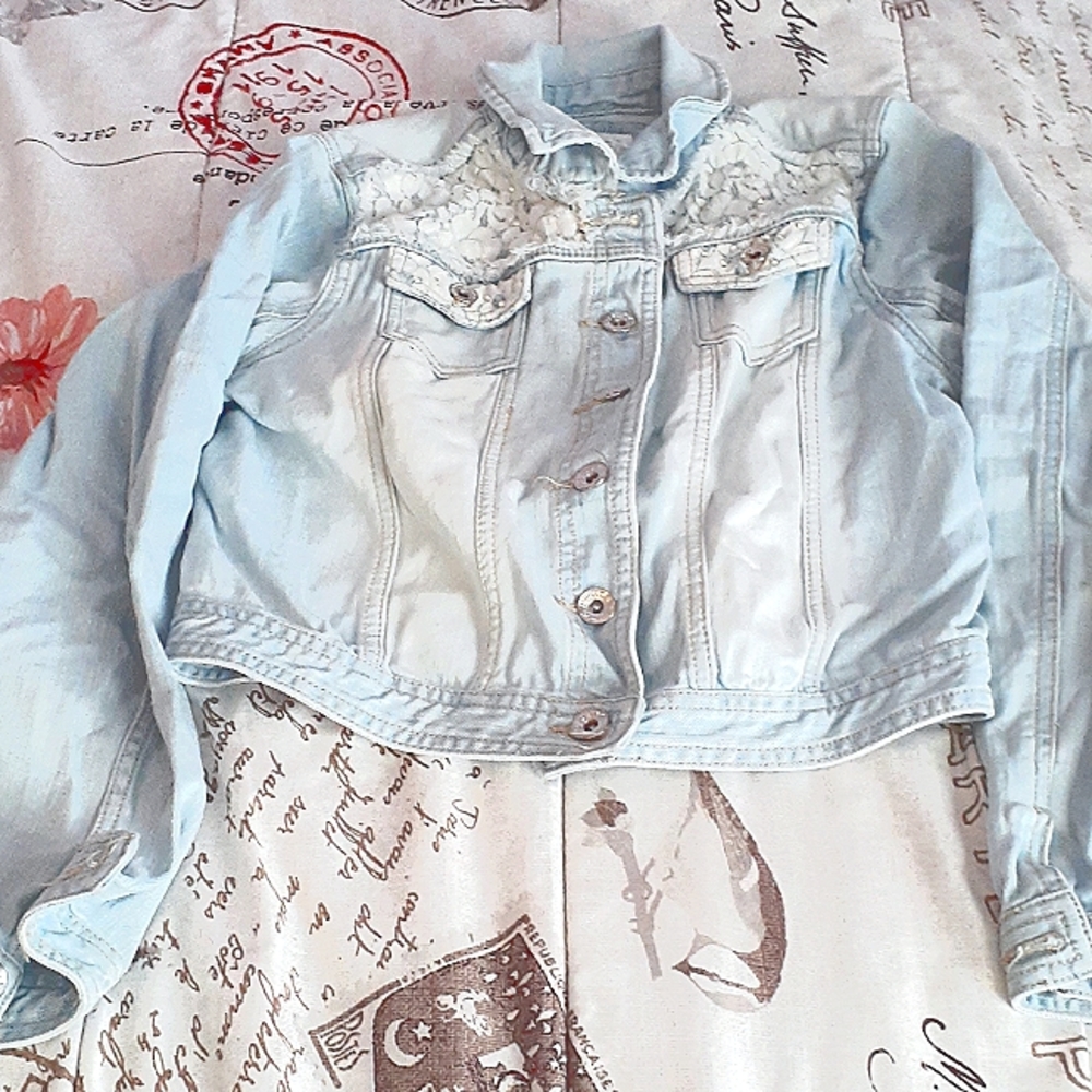 Girls cute jean jacket